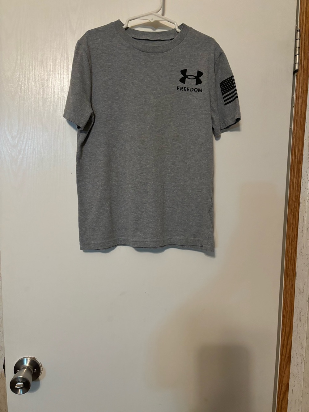 Under Armour Gray Freedom Logo Short Sleeve Tee